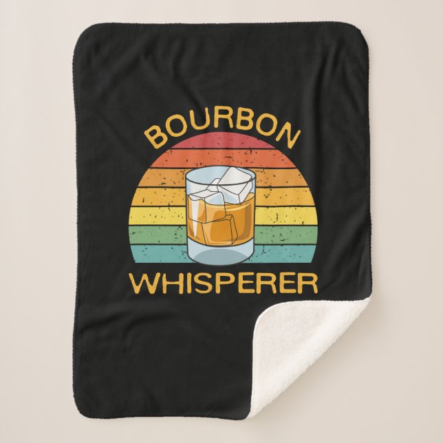 Couverture Sherpa Bourbon Whisperer Whiskey Bourbon Boire Cadeau (Devant)
