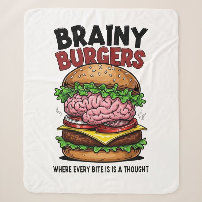Couverture Sherpa Brainy Burgers (Devant)