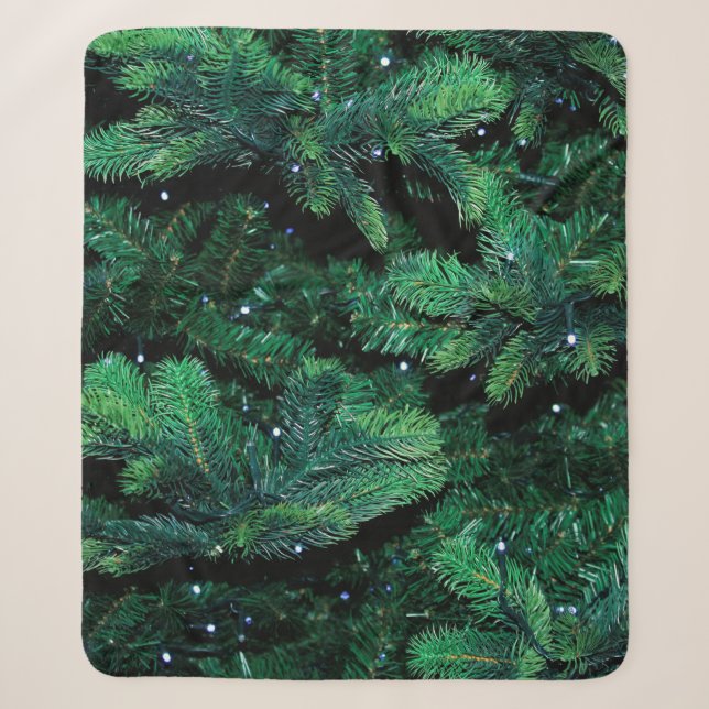 Couverture Sherpa Brindilles de Noël (Devant)