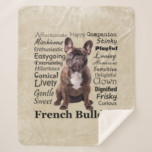 Couverture Sherpa Brindle Français Bulldog