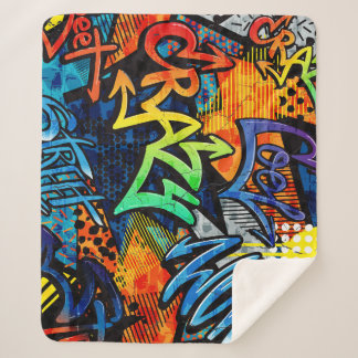 Couverture Sherpa Briques de graffitis : Abstrait urbain