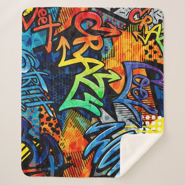 Couverture Sherpa Briques de graffitis : Abstrait urbain (Devant)