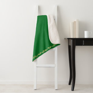 Couverture Sherpa Brochure Sherpa Blanket-Jade & Gold