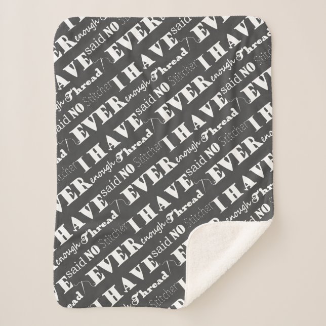 Couverture Sherpa Broderie Pas Suffisamment Thread Stitcher Artisana (Devant)