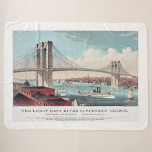 Couverture Sherpa Brooklyn Bridge Great East River Suspension Brid