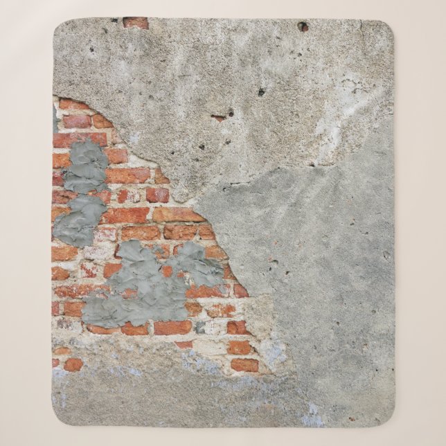 Couverture Sherpa Brown brick wall (Devant)