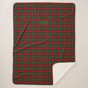 Couverture Sherpa Buccleuch Official Tartan avec monogramme / nom