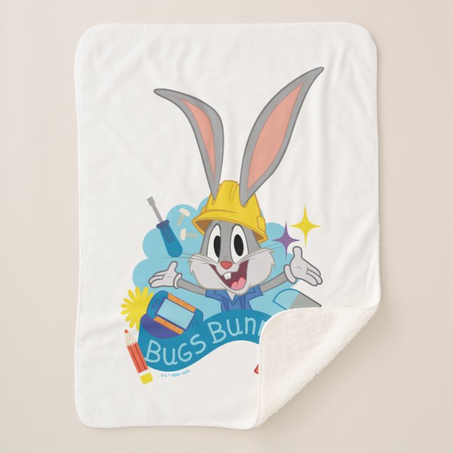 Couverture Sherpa BUGS BUNNY BUILDERS™| Art du personnage BUGS BUNNY (Devant)