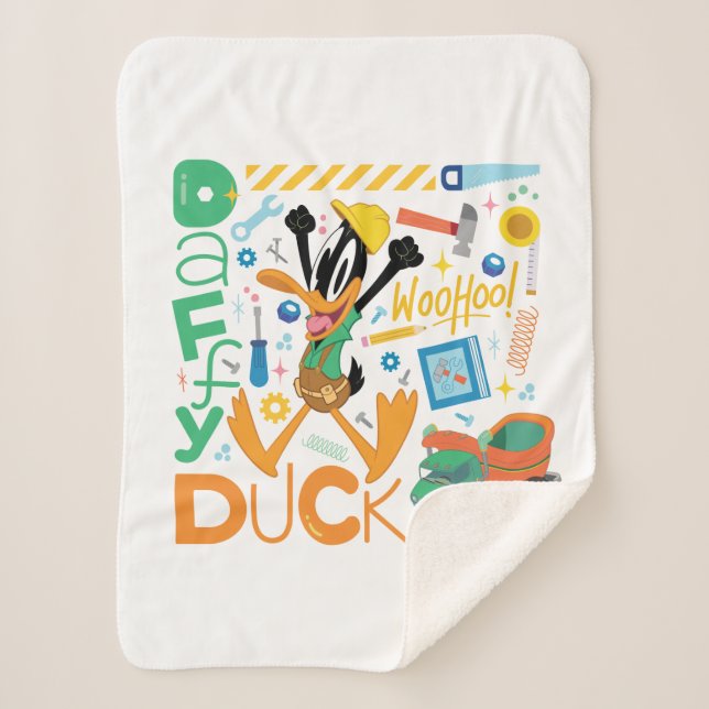 Couverture Sherpa BUGS BUNNY BUILDERS™| DAFFY DUCK™ Outils de travai (Devant)