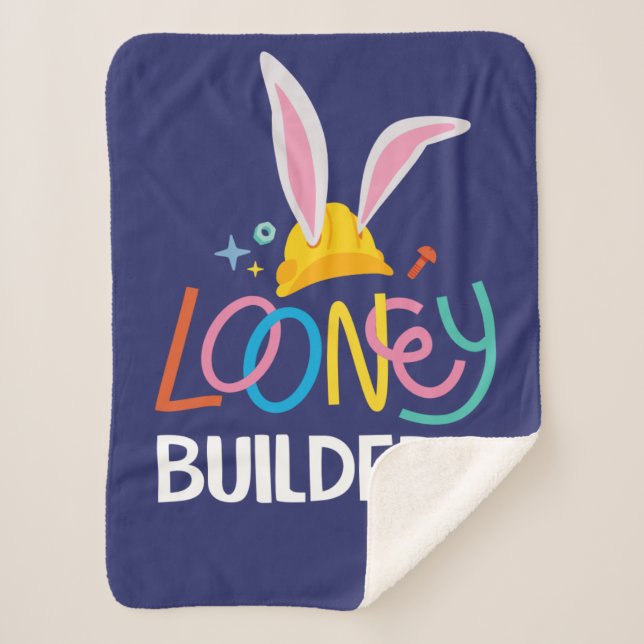 Couverture Sherpa BUGS BUNNY BUILDERS™| Hard Hat Stacked Logo (Devant)