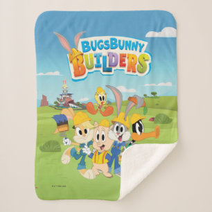 Couverture Sherpa BUGS BUNNY BUILDERS™ Le groupe Looney Builders