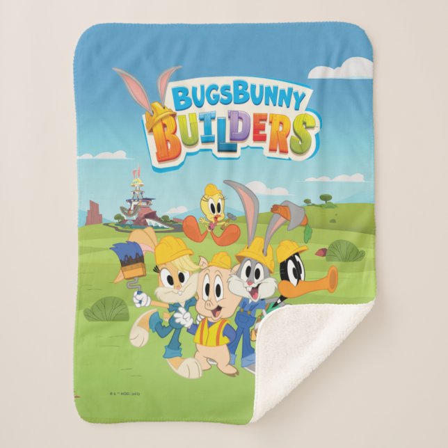Couverture Sherpa BUGS BUNNY BUILDERS™| Le groupe Looney Builders (Devant)