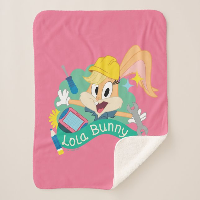 Couverture Sherpa BUGS BUNNY BUILDERS™| Lola Bunny Character Graphic (Devant)