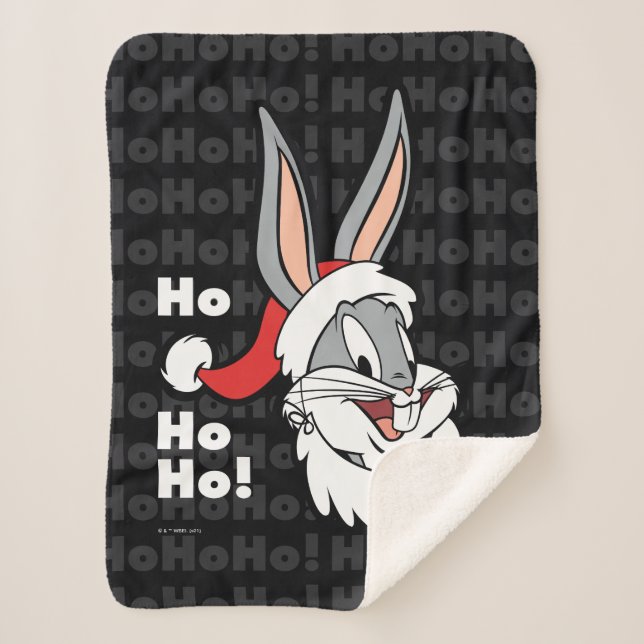 Couverture Sherpa BUGS BUNNY™ Père Noël "Ho Ho Ho !" (Devant)