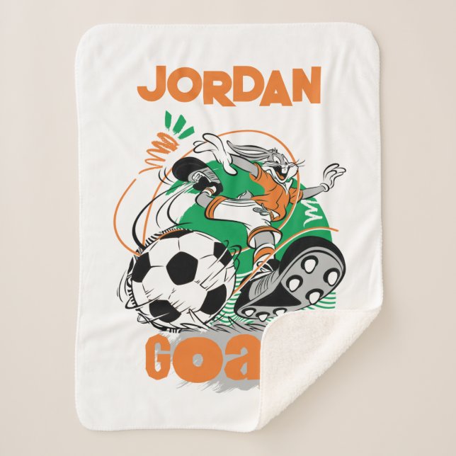 Couverture Sherpa BUGS BUNNY™ Soccer objectif (Devant)
