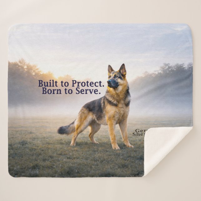 Couverture Sherpa Built to Protect German Shepherd (Devant (Horizontal))