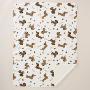 Couverture Sherpa Ça a été une longue journée de Dachshund