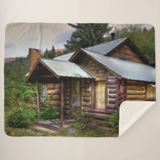 Couverture Sherpa CABINE dans les bois (Devant (Horizontal))