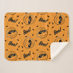 Couverture Sherpa cacahuètes   Charlie Brown Boo ! Motif