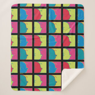 Couverture Sherpa cacahuètes Pop Art Charlie Brown