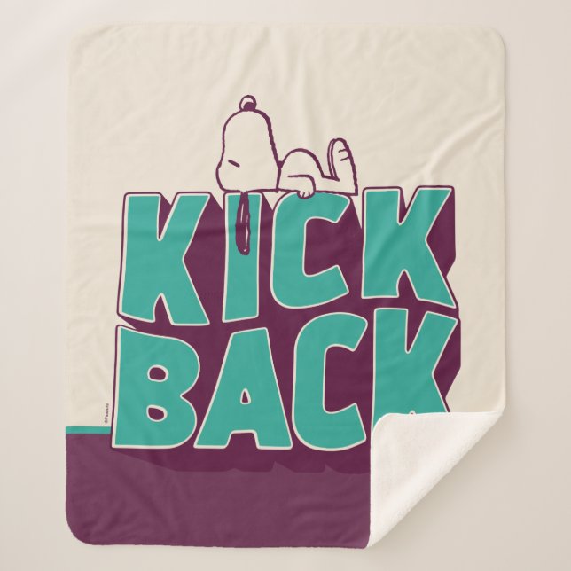 Couverture Sherpa cacahuètes | Snoopy Kickback (Devant)