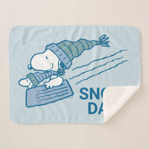 Couverture Sherpa cacahuètes   Snoopy & Woodstock
