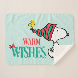 Couverture Sherpa cacahuètes   Snoopy & Woodstock Chaleurs