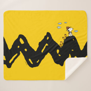 Couverture Sherpa cacahuètes   Snoopy & Woodstock Scout Troop Hippiq