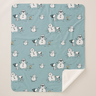 Couverture Sherpa cacahuètes   Snoopy & Woodstock Winter Break Motif