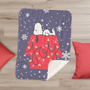 Couverture Sherpa cacahuètes Snoopy's Holiday Dreamer
