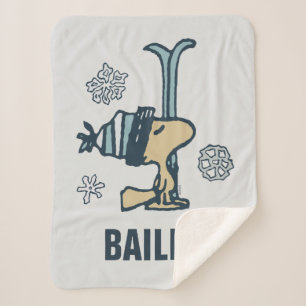 Couverture Sherpa cacahuètes   Woodstock Ski Pro   Ajouter Votre Nom