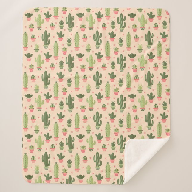 Couverture Sherpa Cactus (Devant)