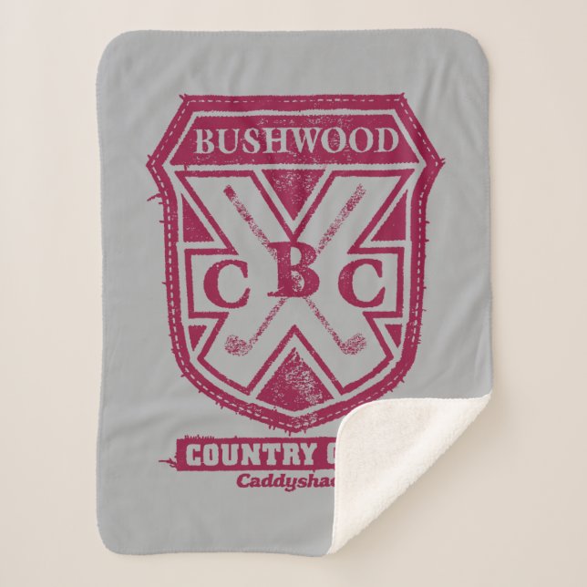 Couverture Sherpa Caddyshack | Bushwood Country Club Crest (Devant)