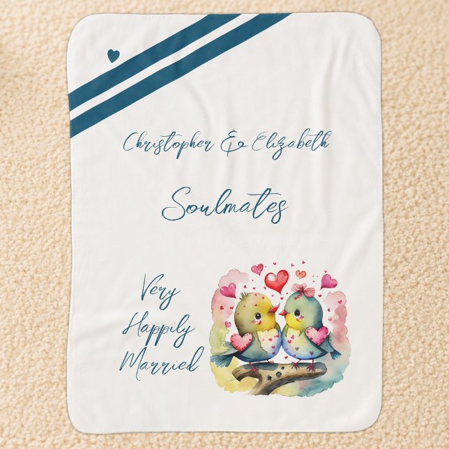 Couverture Sherpa Cadeau d'anniversaire de mariage pour mari âmes sœ (Créateur téléchargé)