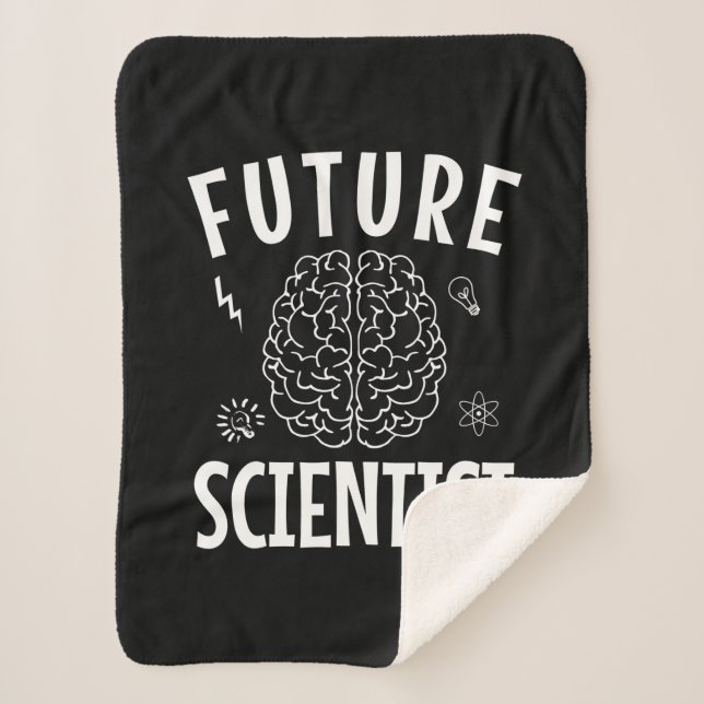 Couverture Sherpa Cadeau d'anniversaire | Futur scientifique (Devant)