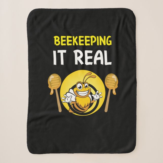 Couverture Sherpa Cadeau d'apiculteur | Apiculture Réelle (Devant)