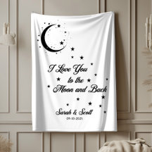 Cadeau de mariage personnalisé, à la lune et au do