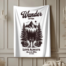 Cadeau de mariage personnalisé avec nom et date