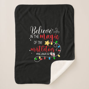Couverture Sherpa Cadeau infirmière Croyez En La Magie