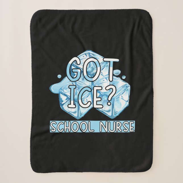 Couverture Sherpa Cadeau infirmière | Infirmière de l'école de glace (Devant)