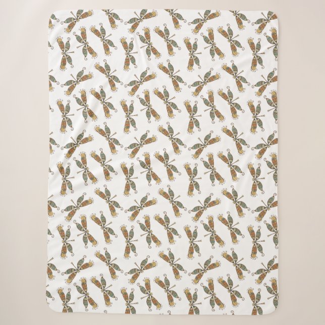 Couverture Sherpa Cadeau Libellule (Devant)