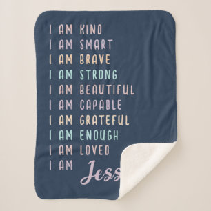 Couverture Sherpa Cadeau motivationnel pour adolescentes Personnalis