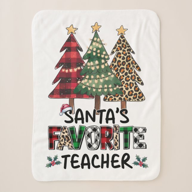 Couverture Sherpa Cadeau pour Enseignant | Enseignant Favori du Père (Devant)