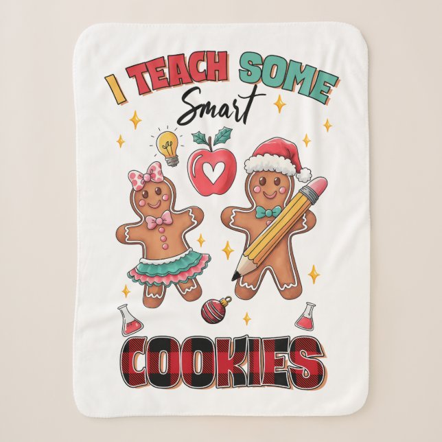 Couverture Sherpa Cadeau pour Enseignant | J'enseigne à des petits g (Devant)