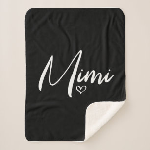 Couverture Sherpa Cadeaux d'anniversaire personnalisés pour Mimi Mim