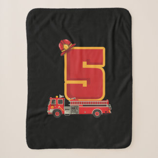Couverture Sherpa Cadeaux de pompier de 5 ans Anniversaire
