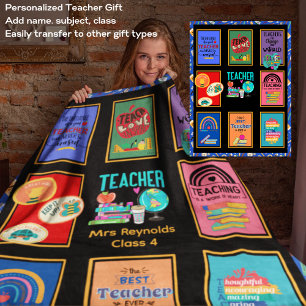 Couverture Sherpa Cadeaux d'enseignant personnalisé Appréciation Mer