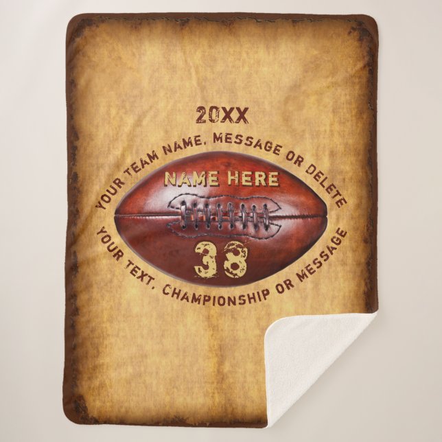 Couverture Sherpa Cadeaux pour des joueurs de football d'élève de (Devant)