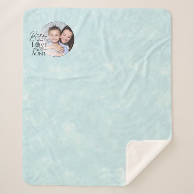 Couverture Sherpa Cadeaux Simples et Mignons pour Tantes | Anniversa (Devant)