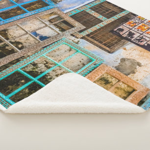 Couverture Sherpa Cadres de fenêtre colorés